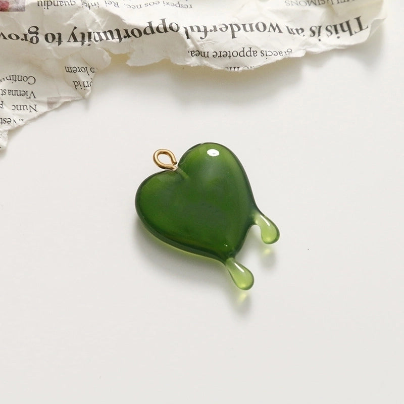 Minimalist Heart Shape Resin Polishing Charms