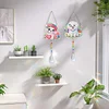 2pcs Flower Dog Diamond Painting Double-sided Crystal Window Suncatcher Craft Set Birthday Gifts Home Garden Decor Hanging Kit