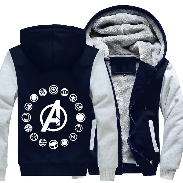 Avengers Infinity War Hero Icons, Avengers Fleece Jacket