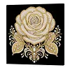 DIY Pearl Painting Rose for Home Wall Decor with Frame(30x30cm)
