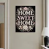 DIY Pearl Painting Home Sweet Home for Home Wall Decor with Frame(30x40cm)