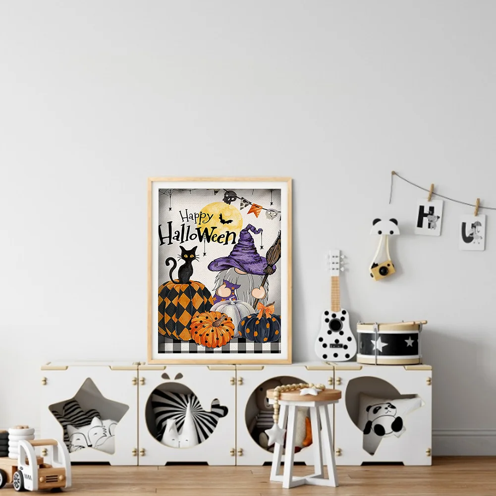 5D Kit Rhinestone DIY Halloween Goblin Full Round Drill Diamond Painting