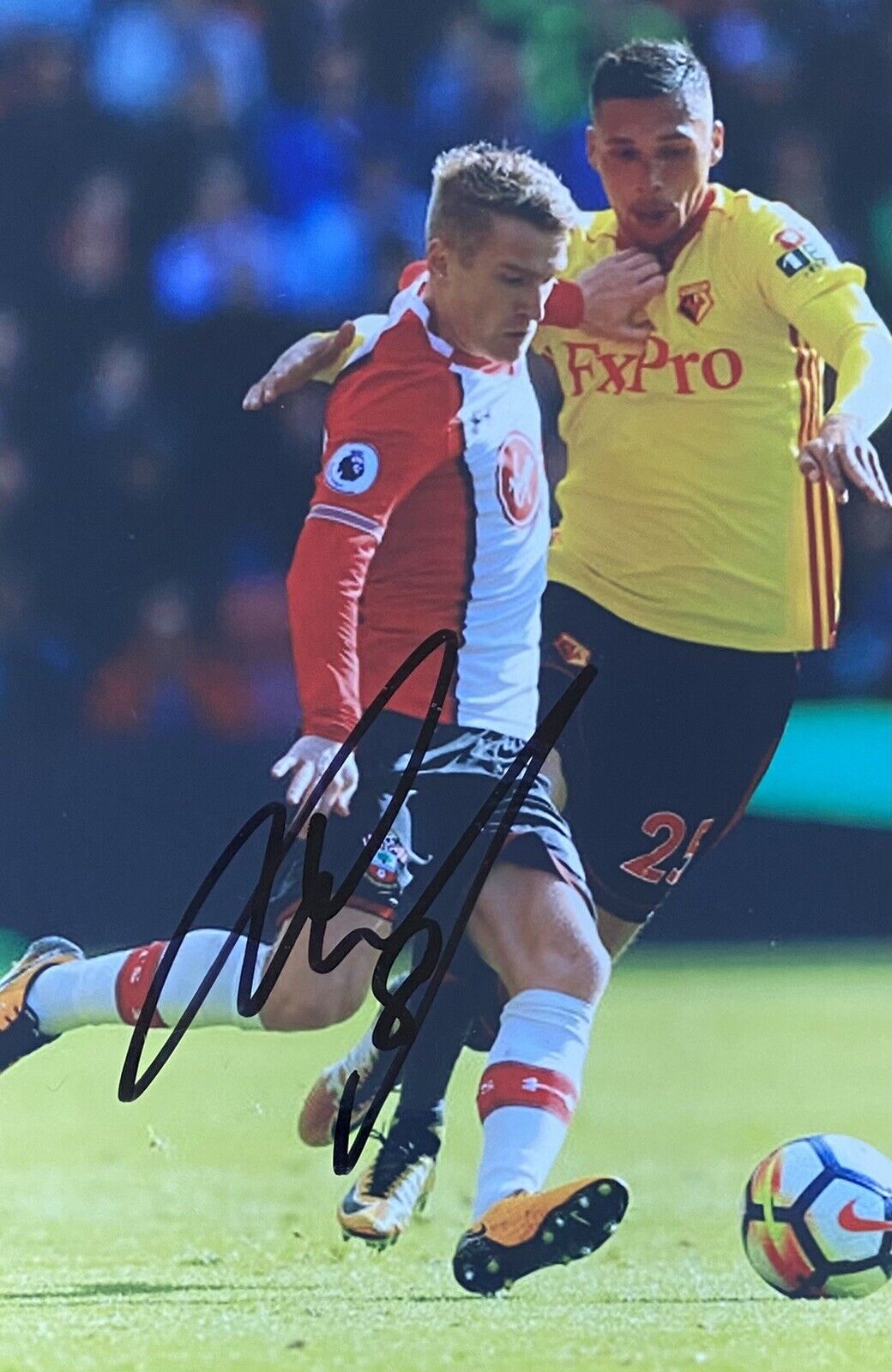 Steven Davis Genuine Hand Signed Southampton 6X4 Photo Poster painting