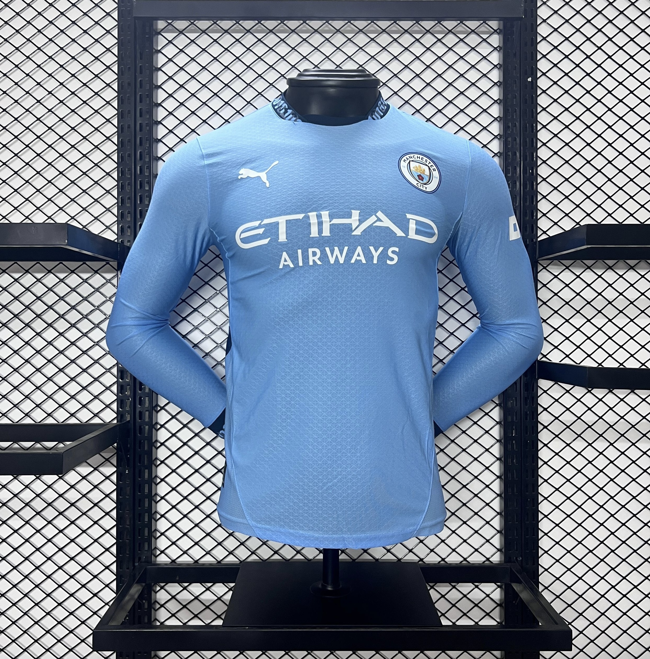 Manchester City 24-25 Home Long Sleeve Jersey - Player Version
