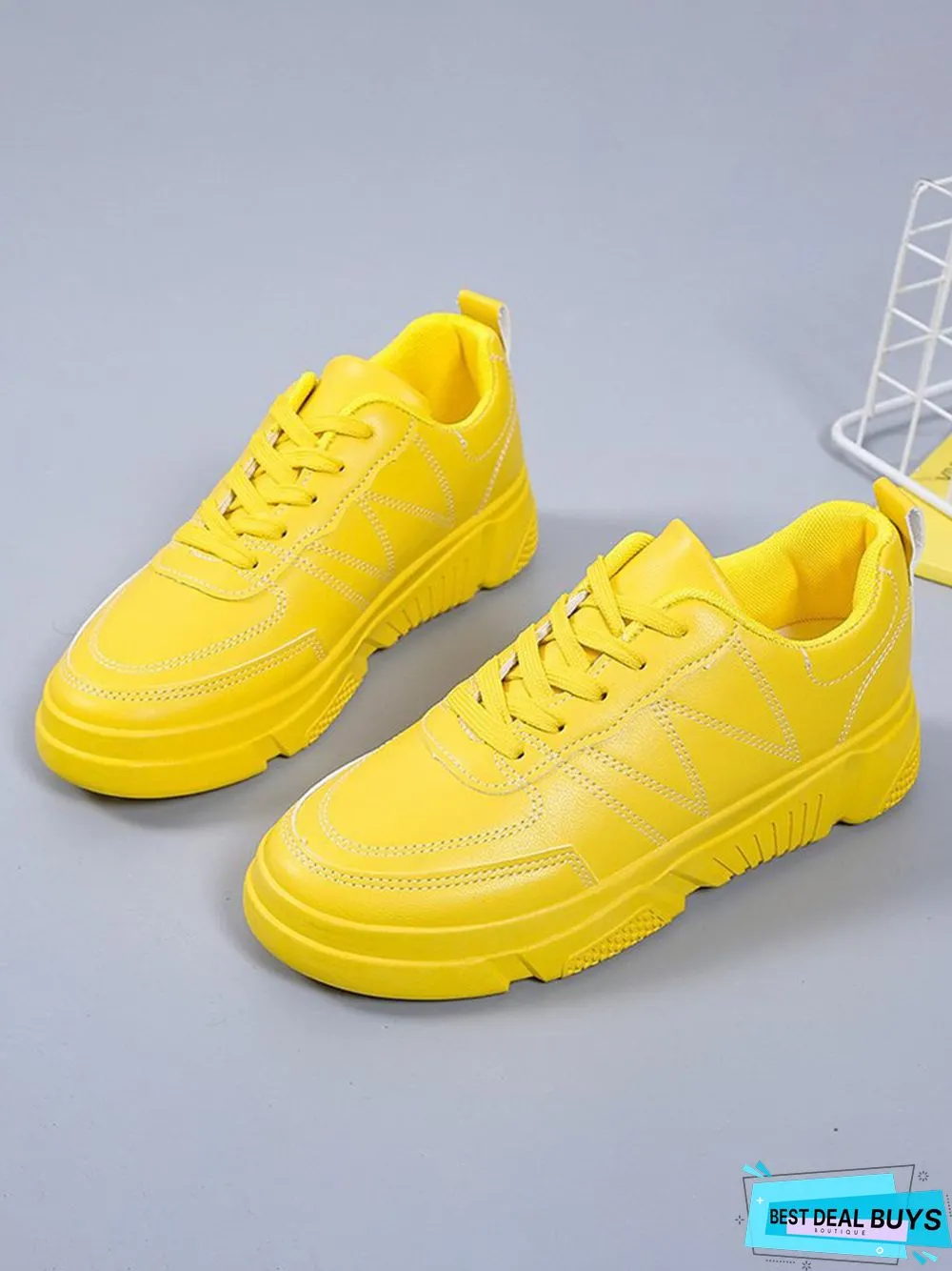 Casual Plain Color Skate Shoes
