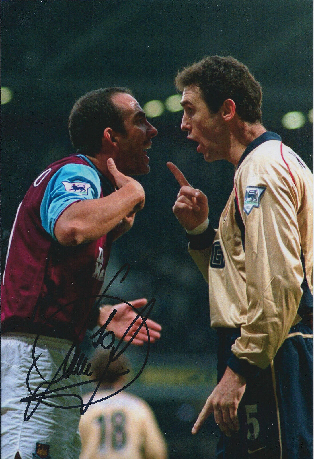 Paolo DI CANIO SIGNED Autograph West Ham Classic Famous Photo Poster painting AFTAL COA RARE