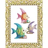 DIY Diamond Painting Clear Acrylic Frame Desktop Ornament with Display Stand, Craft Decor Kits