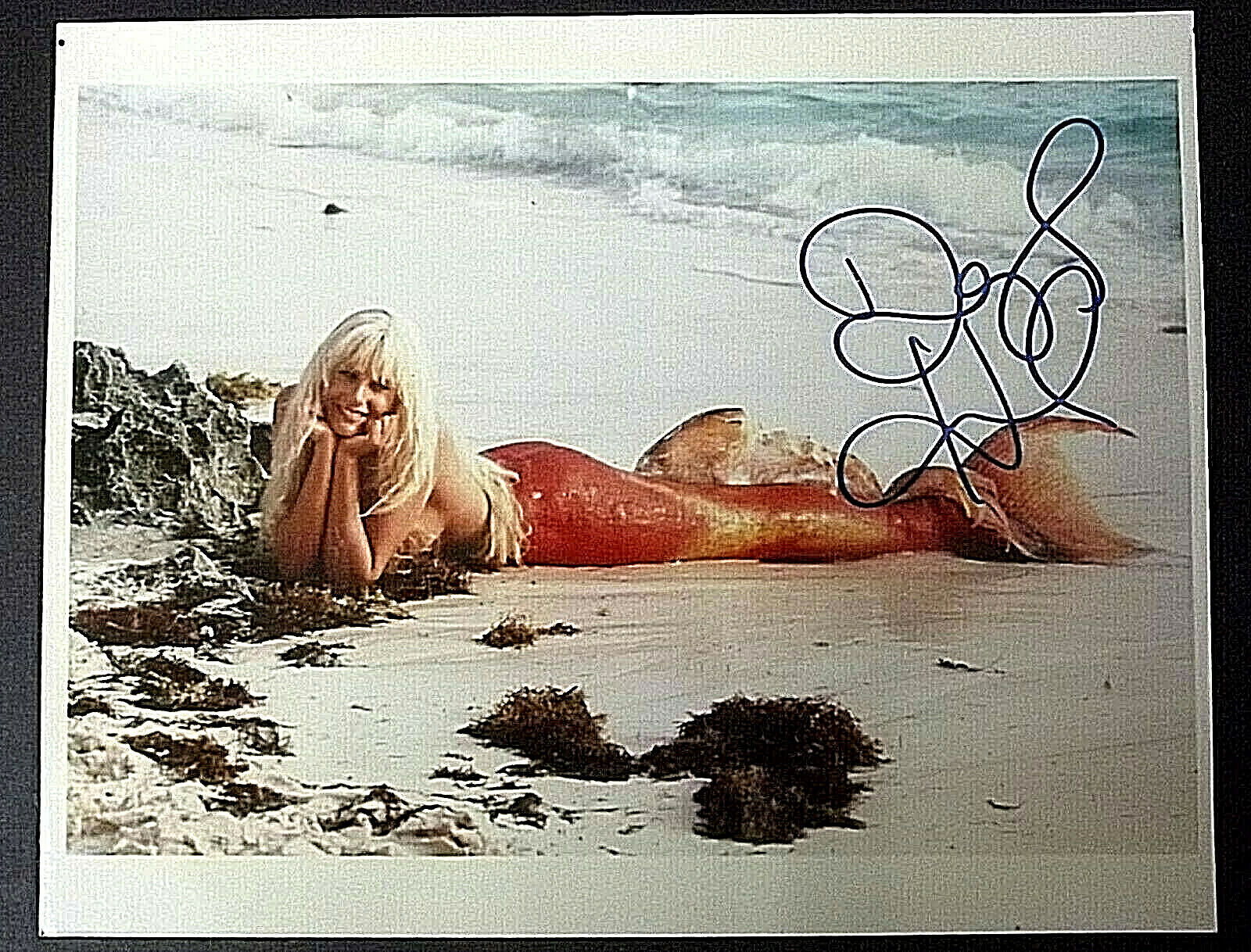 DARYL HANNAH: (SPLASH) ORIGINAL AUTOGRAPH SIGN Photo Poster painting (CLASSIC ICONIC FILM)