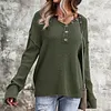 Women's Autumn Button Casual Knit Sweater