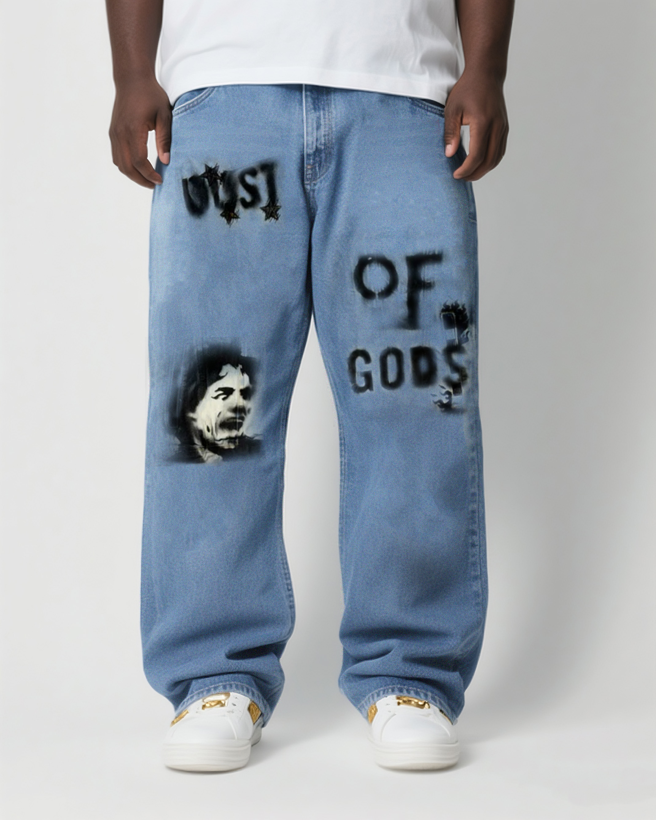 Big & Tall Men's This Is Dust Of Gods Denim Trousers