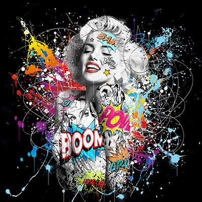 Graffiti Portrait Art Marilyn Monroe Posters and Prints Canvas Paintings Wall Art Pictures for Living Room Decor Cuadros