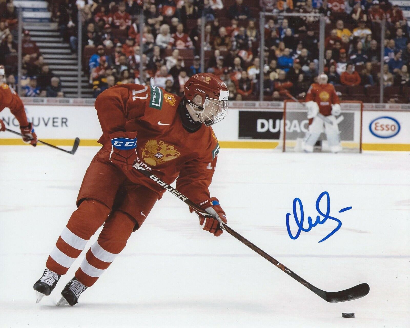 Vasily Podkolzin Signed 8x10 Photo Poster painting Team Russia World Juniors Autographed COA