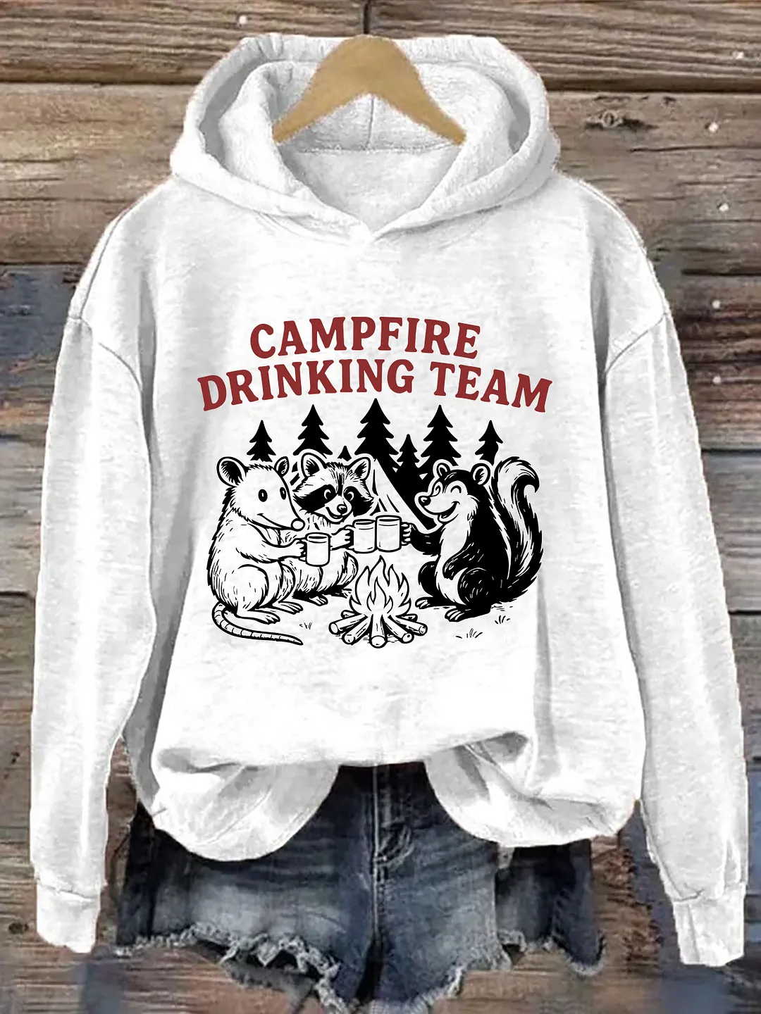 Campfire Drinking Team Hoodie
