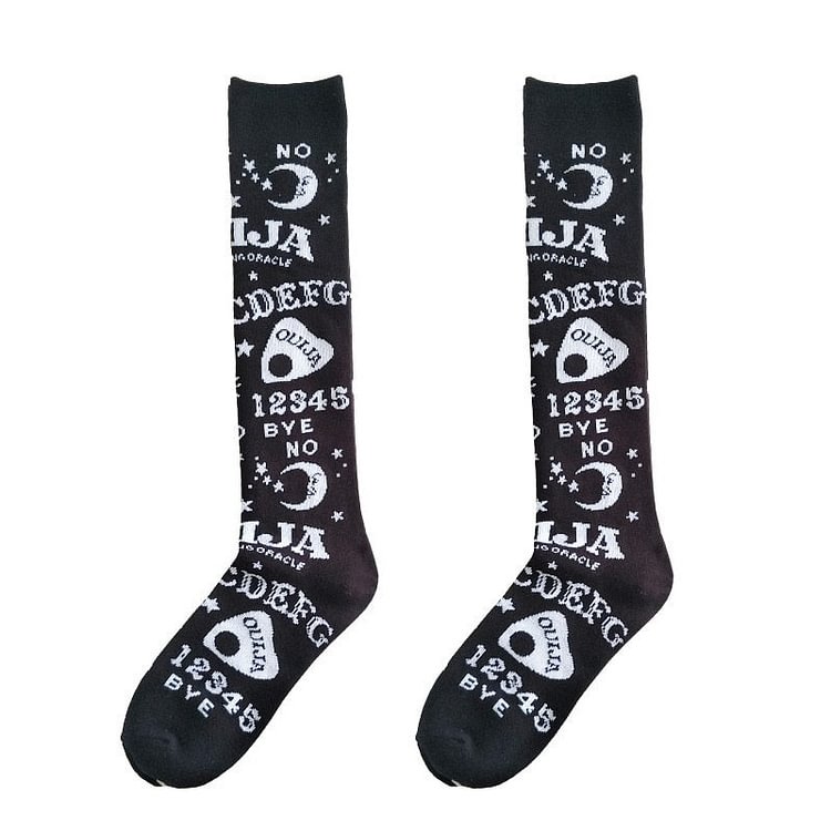AltGirl Gothic Punk Harajuku Printed Socks - Gotamochi Kawaii Shop, Kawaii Clothes