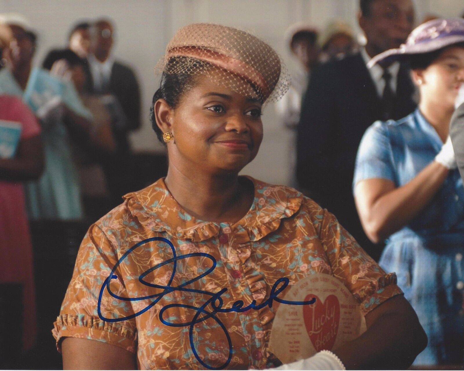 ACTRESS OCTAVIA SPENCER SIGNED THE HELP MOVIE 8X10 Photo Poster painting W/COA OSCAR WINNER