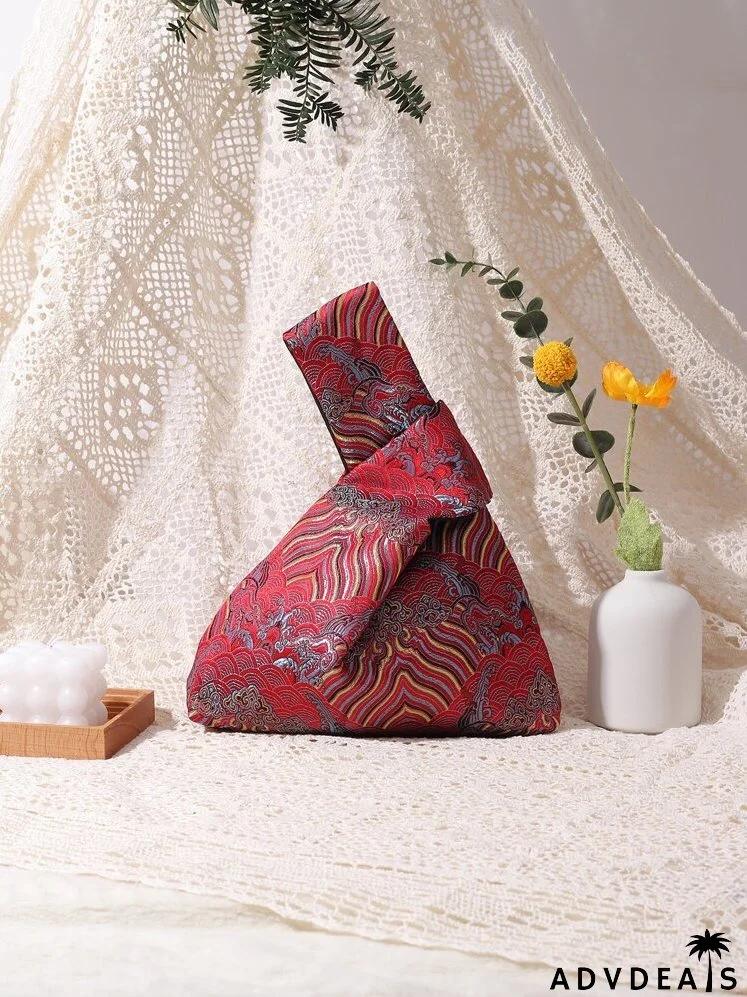 Auspicious Clouds Square Bag