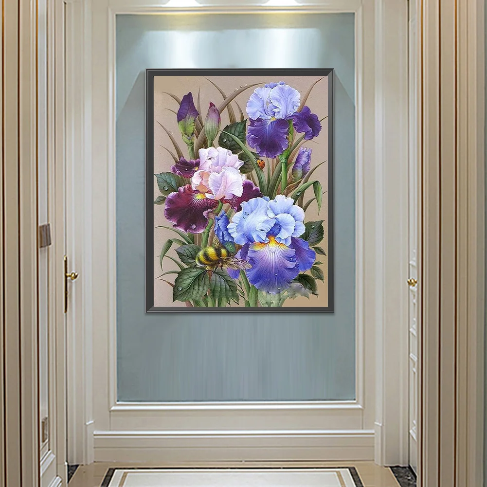 Full Round Diamond Painting 50*60cm - Bees And Flowers