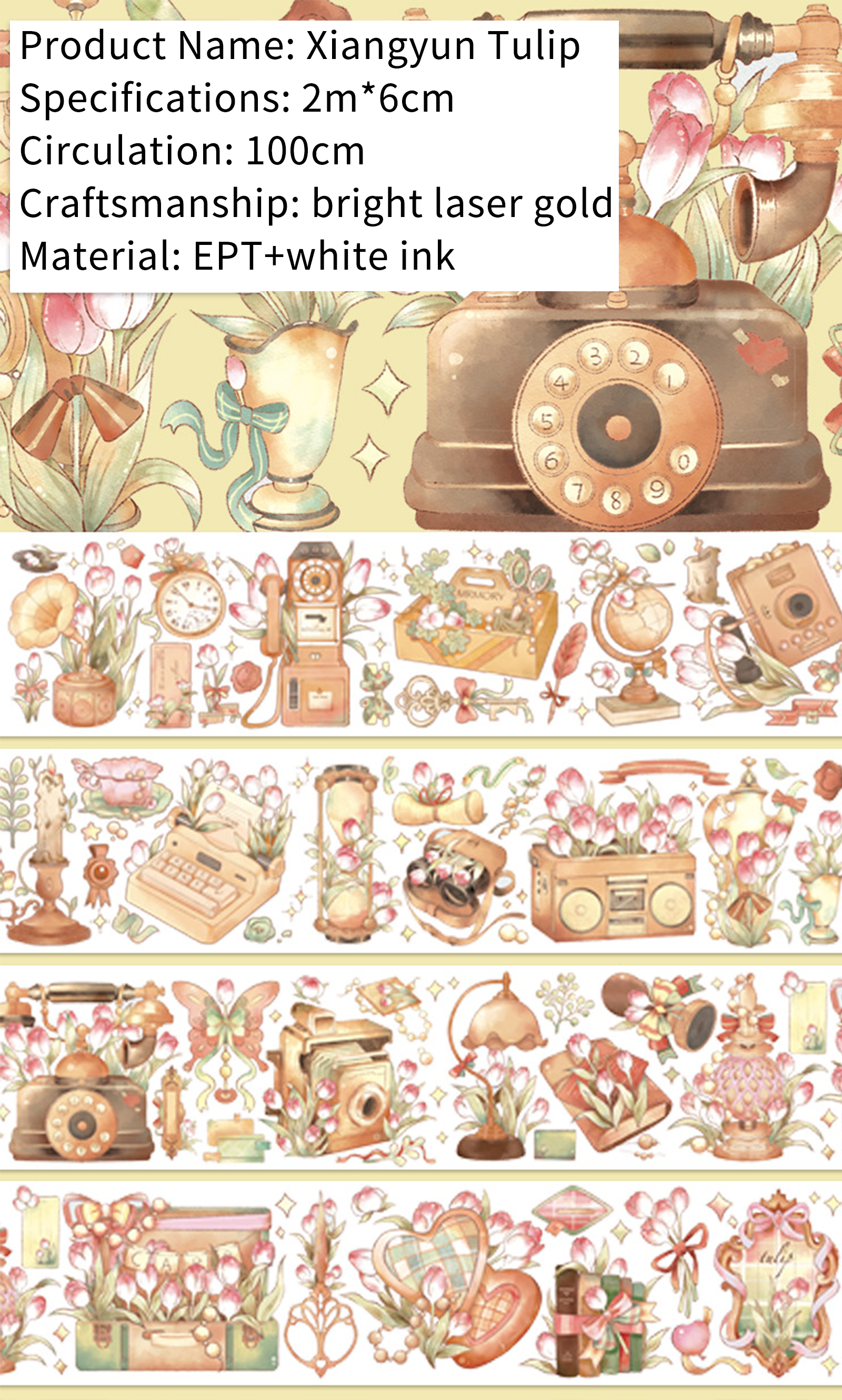 Journalsay Multiple specifications of animal girl character collage PET tape