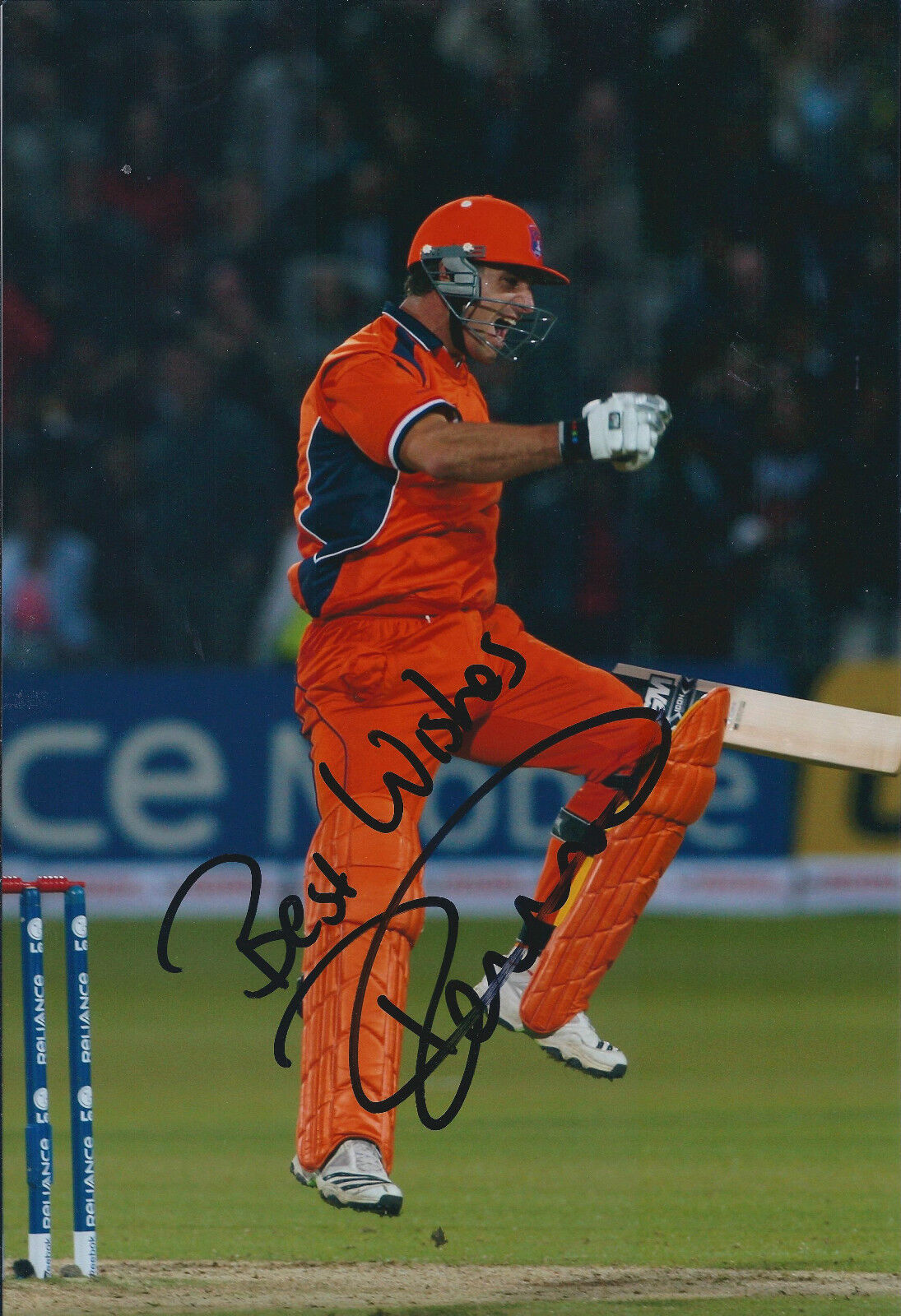 Ryan Ten DOESCHATE Signed Autograph 12x8 Photo Poster painting AFTAL COA Netherlands Cricket