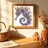 Purple Crystal Twin Seahorses Special Shaped 5D DIY Partial Drill Diamond Painting Kits for Adults Beginners Home Decor Diamonds Dots Gem Art Kits Diamond Art Kit 11.81 X11.81inch
