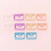 10 PACKS Hollow Out Colorful 10in1 Creative Shapes Paper Clips Office File Pins
