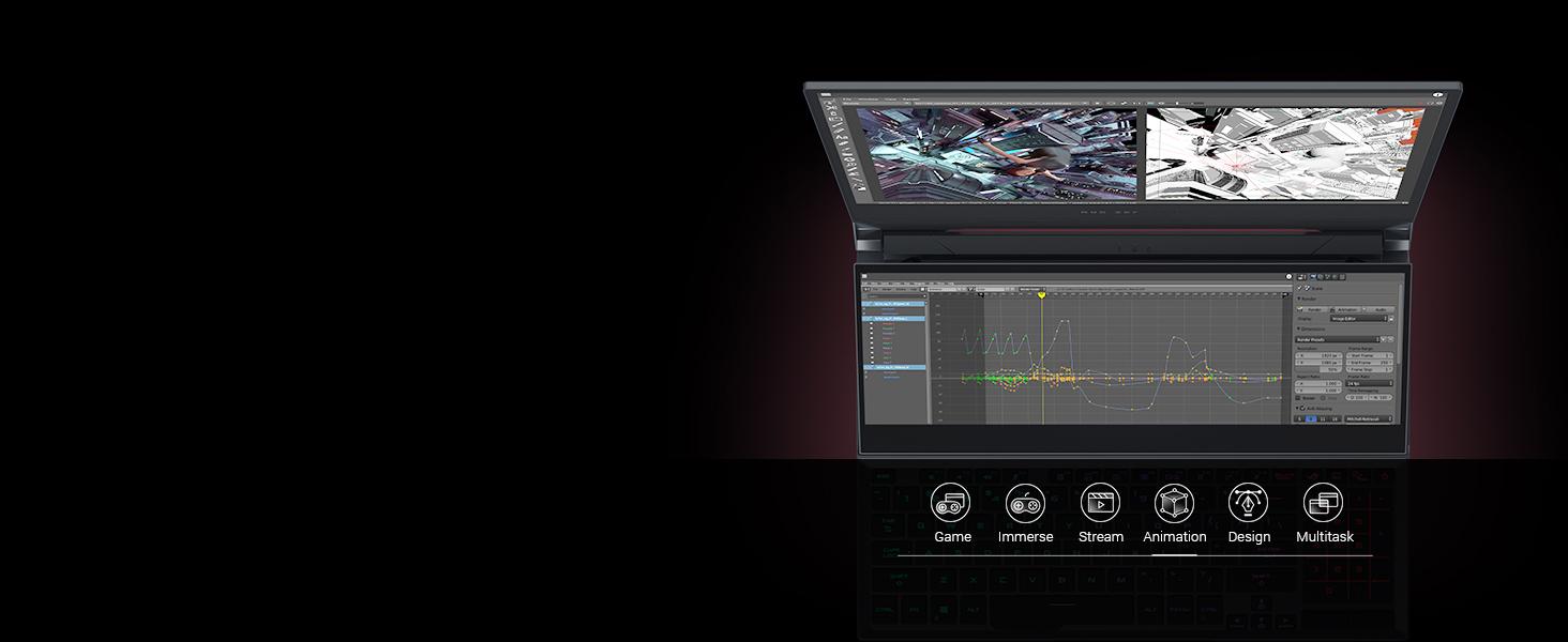 ScreenPad Plus: Animation