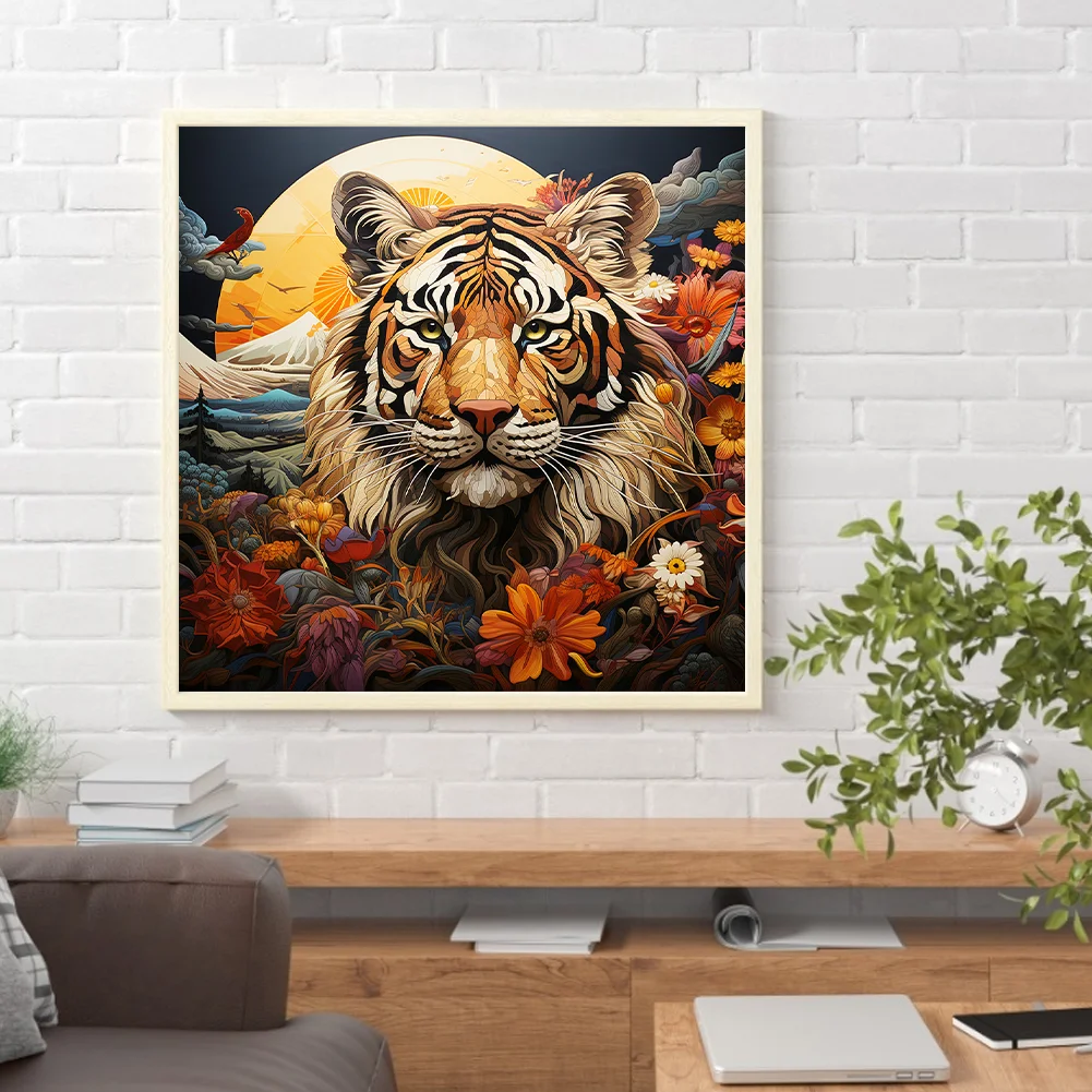 Diamond Painting - Full Round Drill - Field Tiger(Canvas|30*30cm)