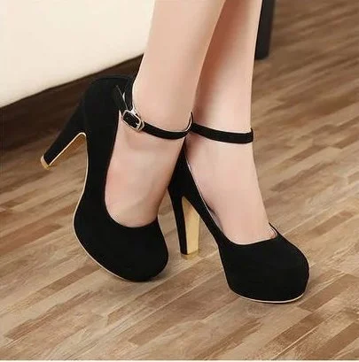 Qengg Pumps Autumn Thick Heel Shoes Ol High-heeled Shoes Female The Trend of Ultra High Heels Female Shoes Heels for Women