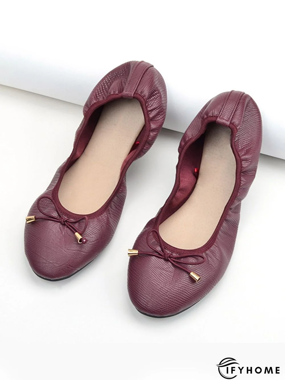 Retro Bow Comfortable Soft Shallow Shoes | IFYHOME