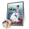 (Big Size)White Beauty-Paint by Numbers Acrylic Painting 50*60CM