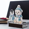 Pinguin Bär Kerzenhalter - 5d DIY Handwerk Ornament