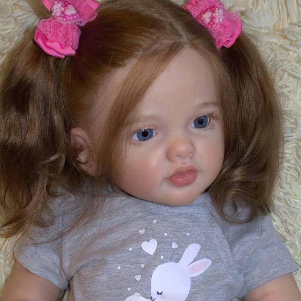 [Pretty Baby] Full Body Vinyl 22'' Realistic Reborn Kama Handmade ...