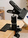 360-Degree Rotatable Embroidery Holder Adjustable Tableside Stitching Frames Clip Non-Slip Portable Metal Embroidery Clip Holder Suitable For Cross-Stitch Accessories