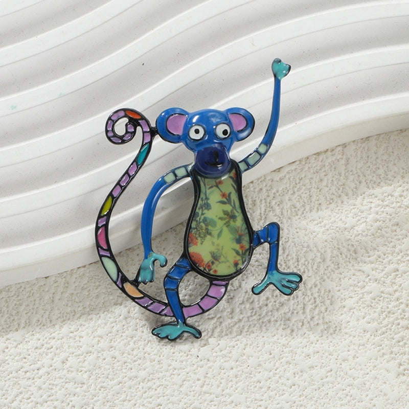 Cute Pin Cartoon Cat Alloy Enamel Unisex Brooches