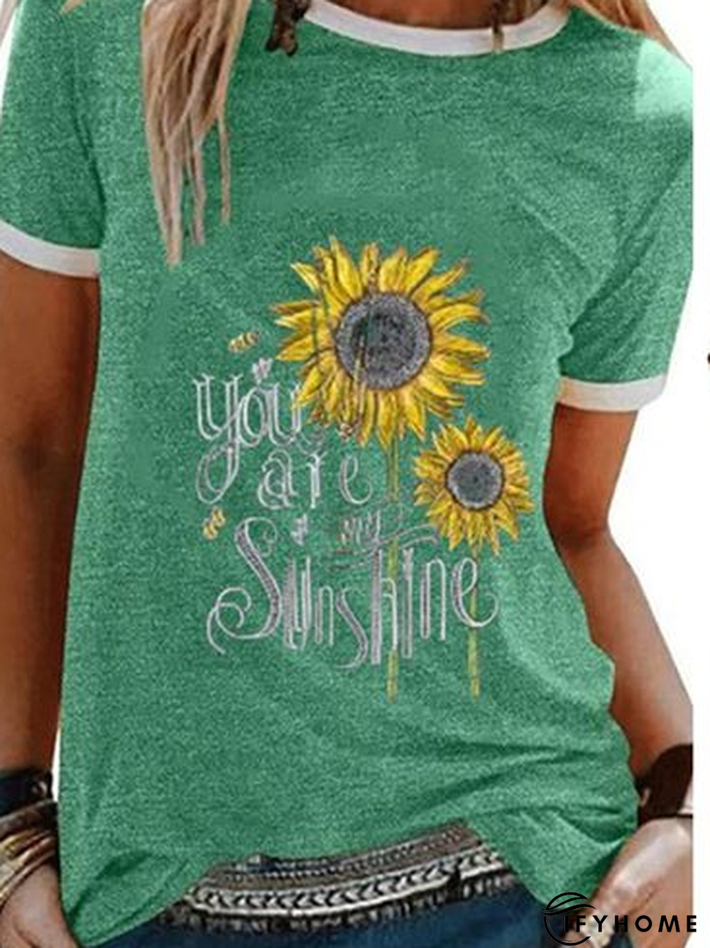 Vintage Crew Neck Cotton T-shirt | IFYHOME