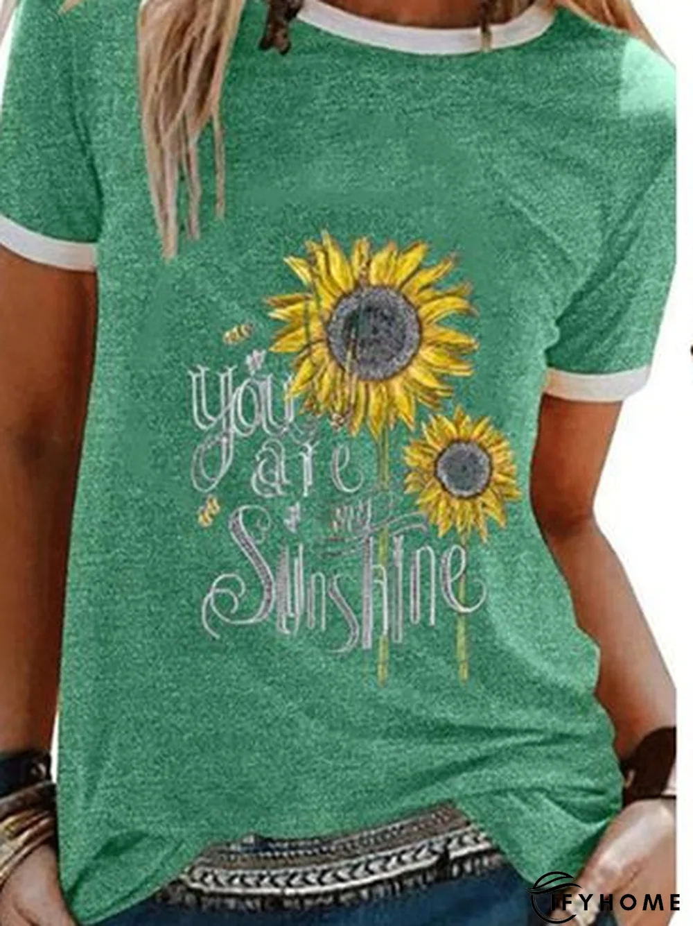 Vintage Crew Neck Cotton T-shirt | IFYHOME