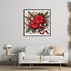 Christmas Red Flower-11CT Stamped/Counted Cross Stitch 40*40cm/15.75*15.75in tapestrymarket