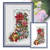 Gabriel Of The Christmas Stocking - 16CT Stamped Cross Stitch 37*52cm/14.57*20.47in