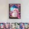 Chat Fantastique-Peinture Diamant Spéciale Partielle-30*40CM