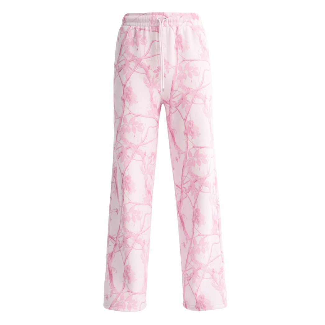 Women's Vintage Street Style Pink Camo Casual Pants