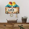 Diamond Painting Wooden Love 3 Hooks Diamond Painting Hook Rail for Wall