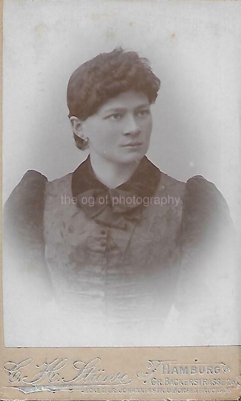 Vintage FOUND ANTIQUE Photo Poster painting Black and White A WOMAN FROM THEN Original 112 30 L