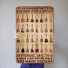 Never Underestimate An Old Man With A Guitar - Vintage Metal Signs - 20*30cm/30*40cm - Music&Warning