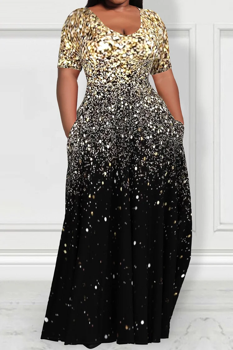 Elegant Print Buckle Flounce Turndown Collar A Line Dresses(5 Colors) Elegant Print Buckle Flounce Turndown Collar A Line Dresses(5 Colors)