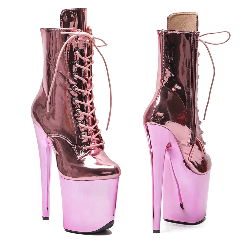 VCshoes 20CM/8inches High Heel Platform Shoes Chunky Platform Boots Party Shoes Ladies Boot Ankle Boots For Women 3D