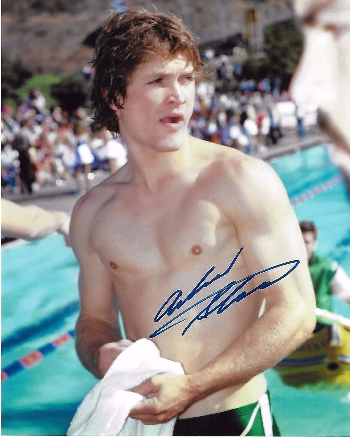 Andrew Stevens Signed 8x10 Photo Poster painting - BATTLE OF THE NETWORK STARS - SEXY!!! G602