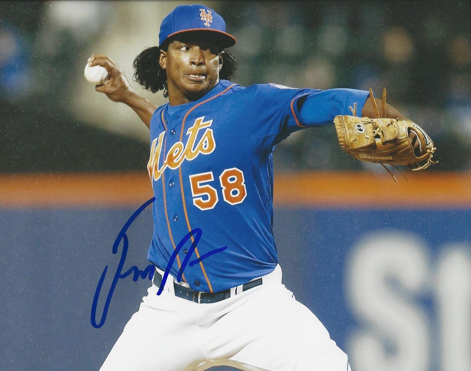 Autographed Jenrry Mejía New York Mets 8x10 Photo Poster painting- COA