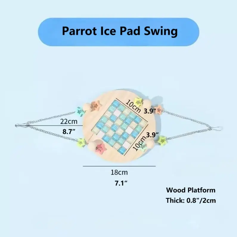 Parrot Ice Pad Swing, Cool Down the Whole Summer  Birdcagelab