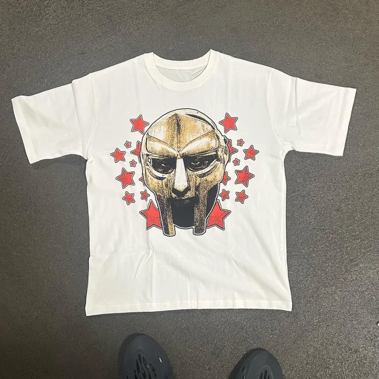 Doomsday Mask Graphics Printed Cotton T-Shirt SOPULA