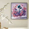 Diamond Painting-DIY Crystal Rhinestone Dancing Girl in Floral Skirt(Box Packaging)